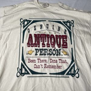 Antique Person Shirt Men 2XL 1993 single stitch tan old age 60’s age vintage
